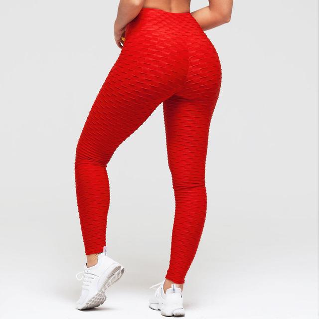 Hip-turned Folds Elastic High-waist Leggings Breathable Slim Indoor Sports