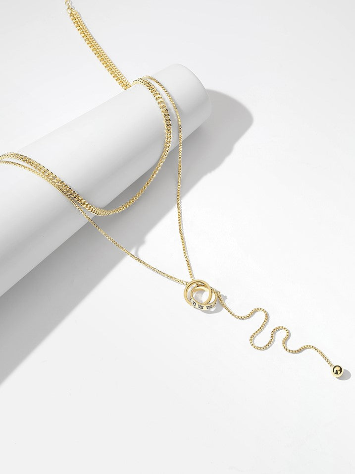 Golden Charm Layered Necklace