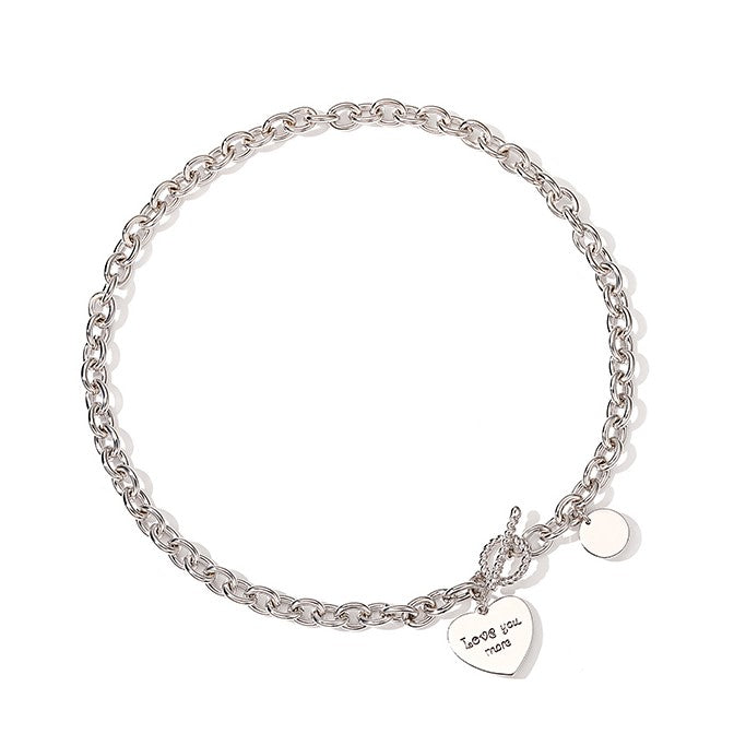 Short ' love you more ' Necklace