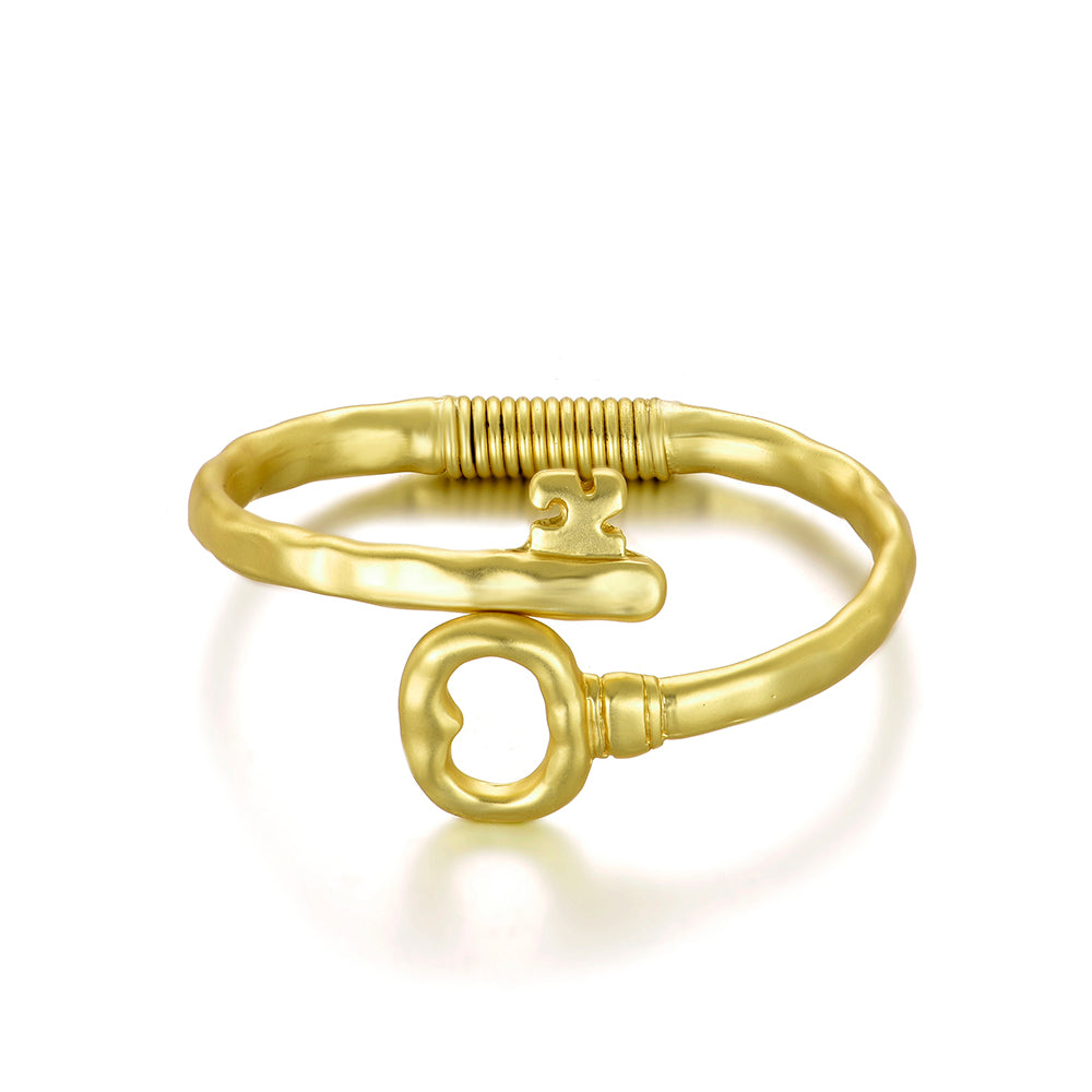 Plating Matt Gold Key Shape Bracelet