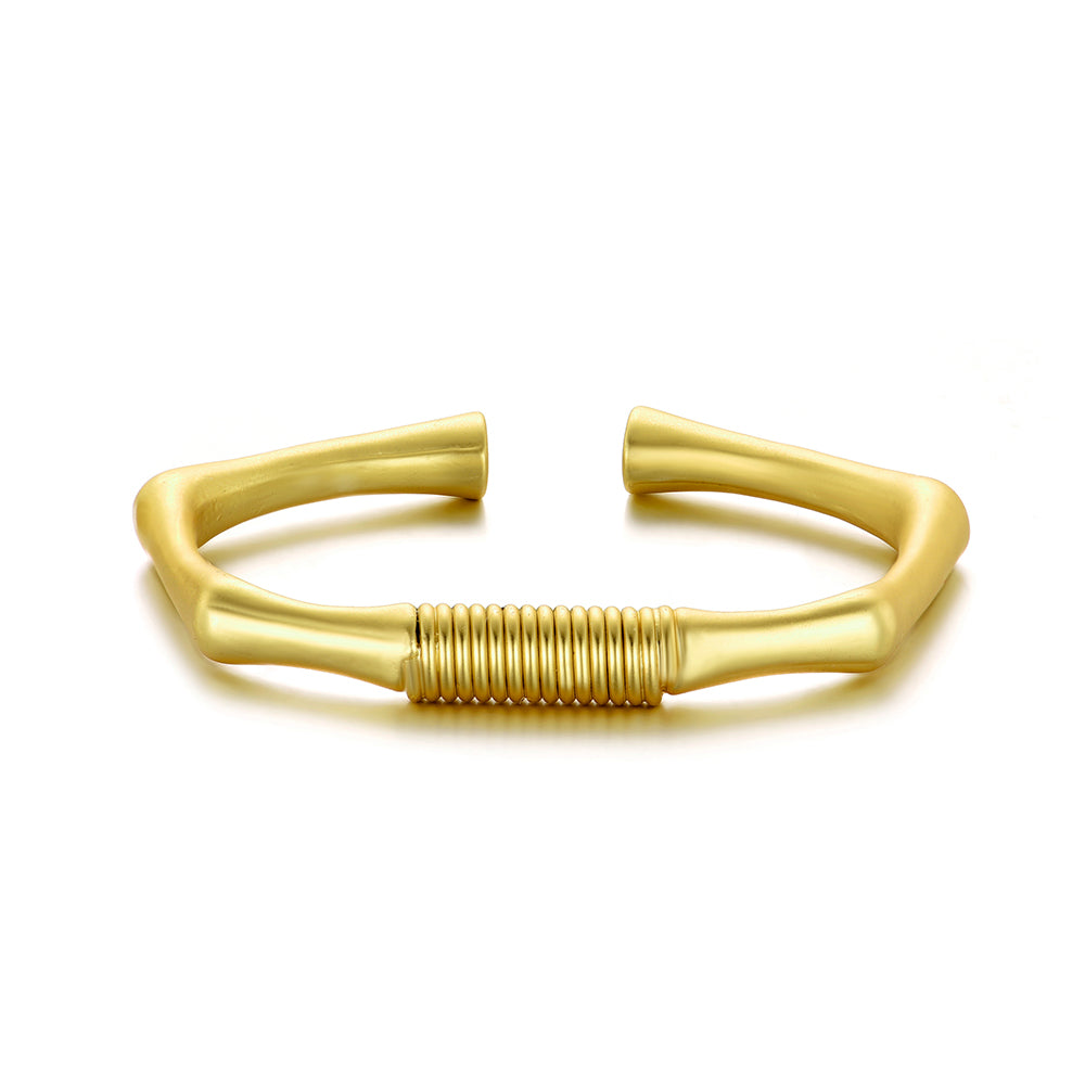 Plating Matt Gold Polygon Bracelet