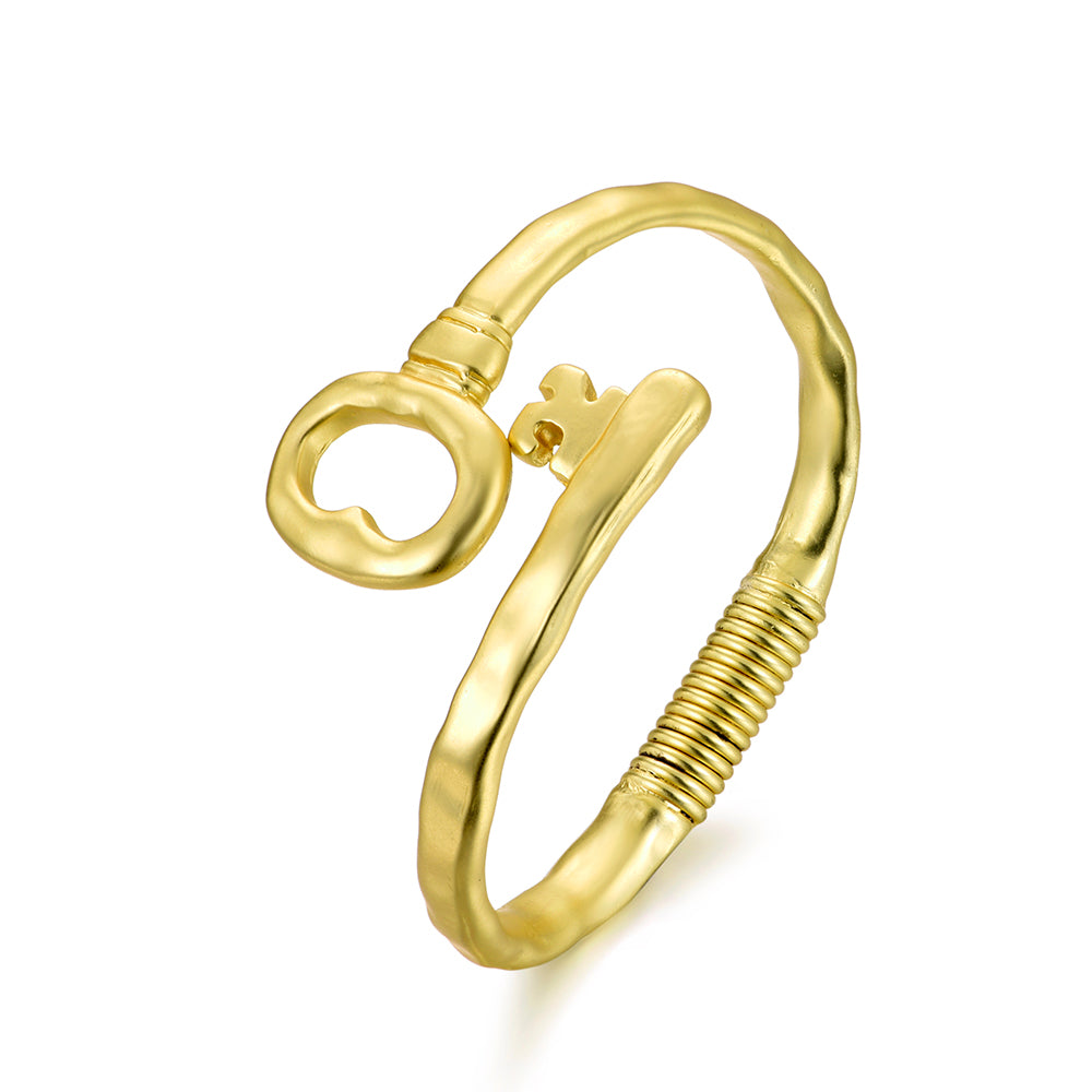 Plating Matt Gold Key Shape Bracelet