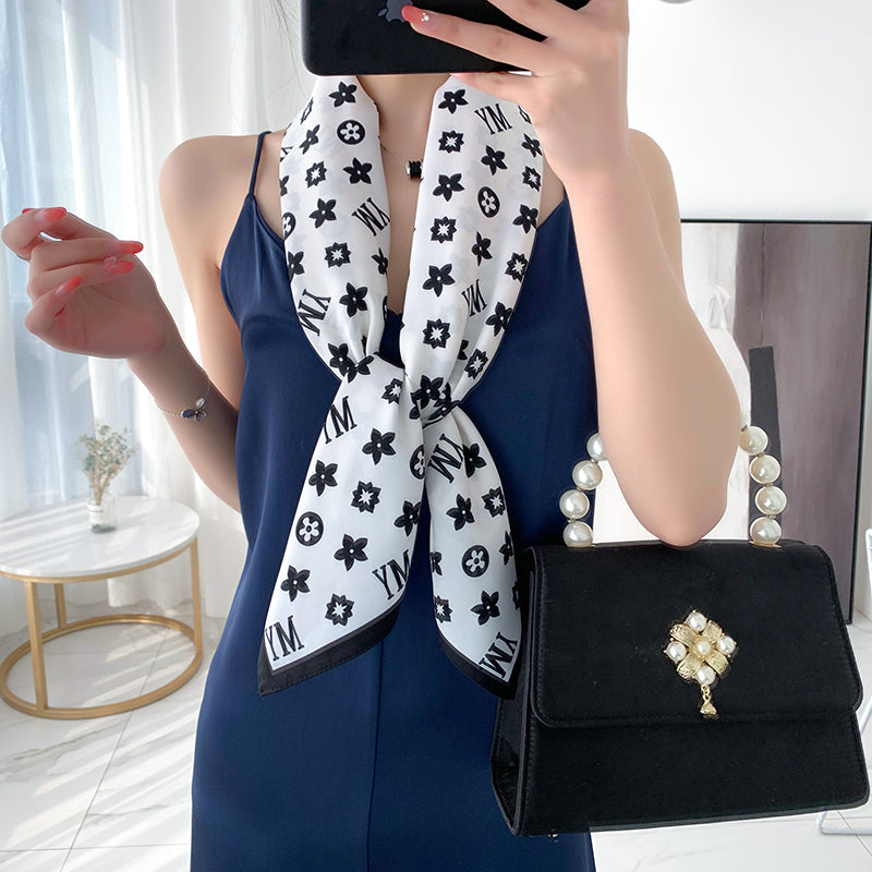 SG003Polyester satin scarves , amazing gift . woman‘s accessories . saveral uses ( head tie , neck tie , bag accessory etc )