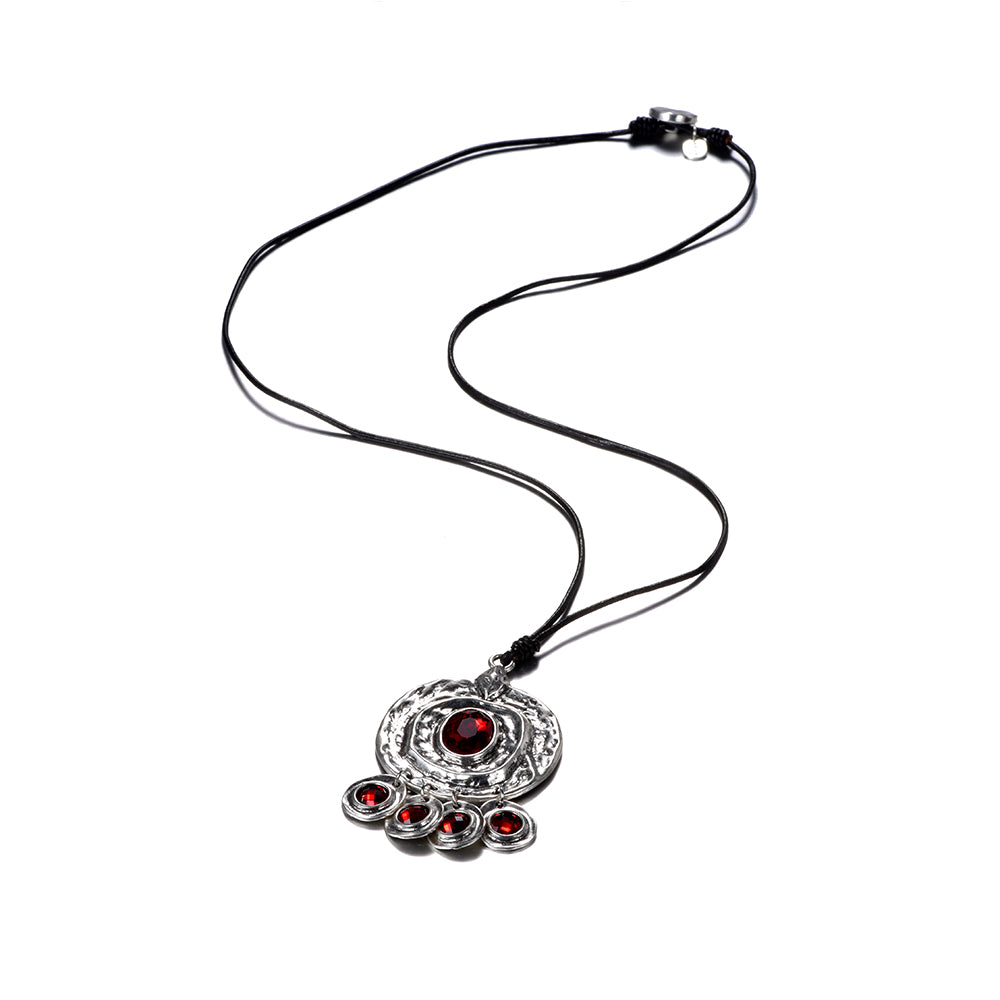 Necklace in Resin and Zinc Alloy Coated with Plating Antique silver